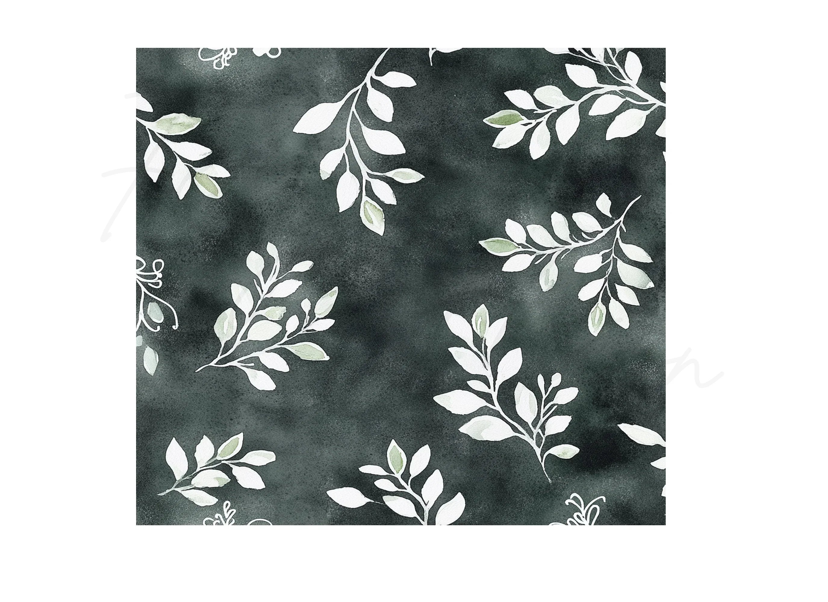 Chalkboard Floral Foliage Clipart Bundle