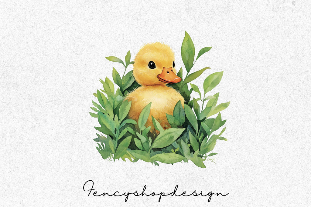 Adorable Duckling and Duck Clipart Bundle