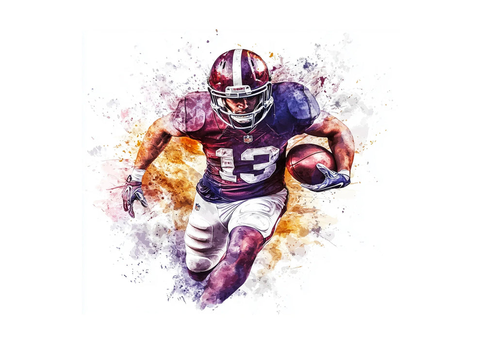 Dynamic Football Players Clipart Bundle