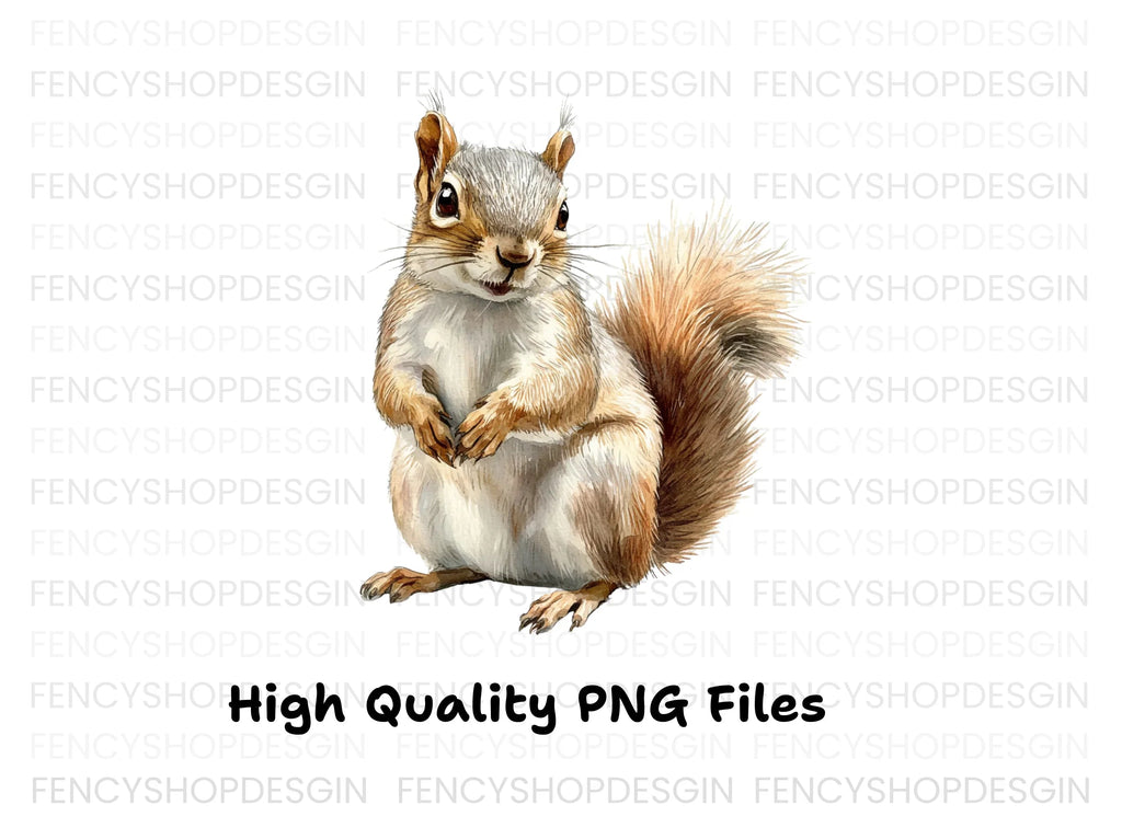 Cute Squirrel Animal Clipart Bundle