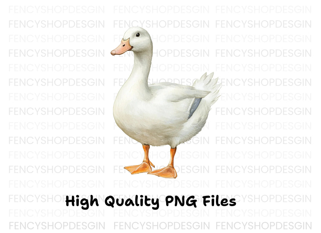 White Duck Clipart Bundle