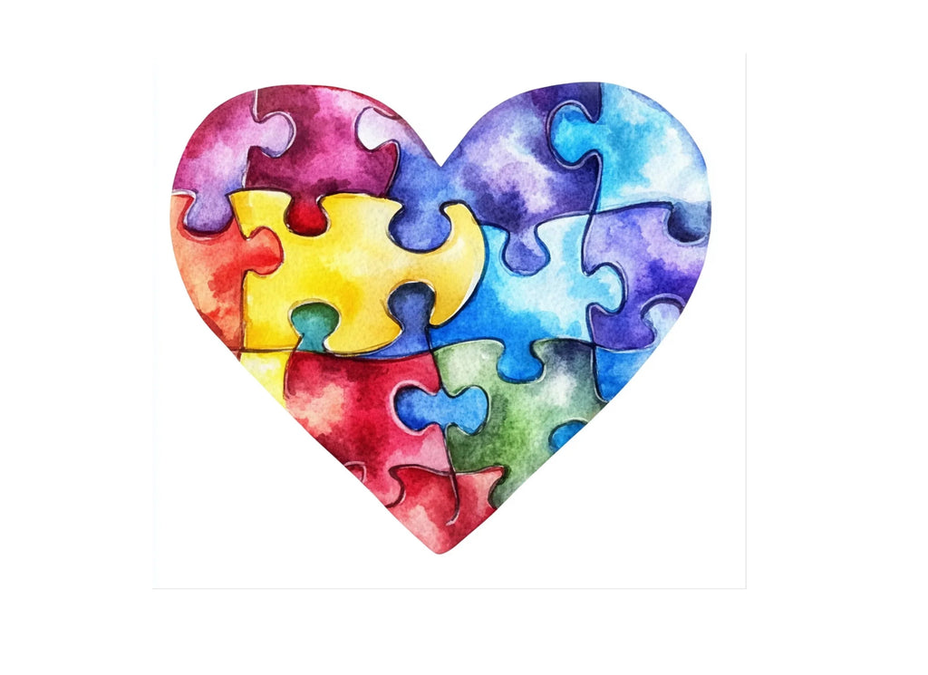 Puzzle Heart Clipart Bundle