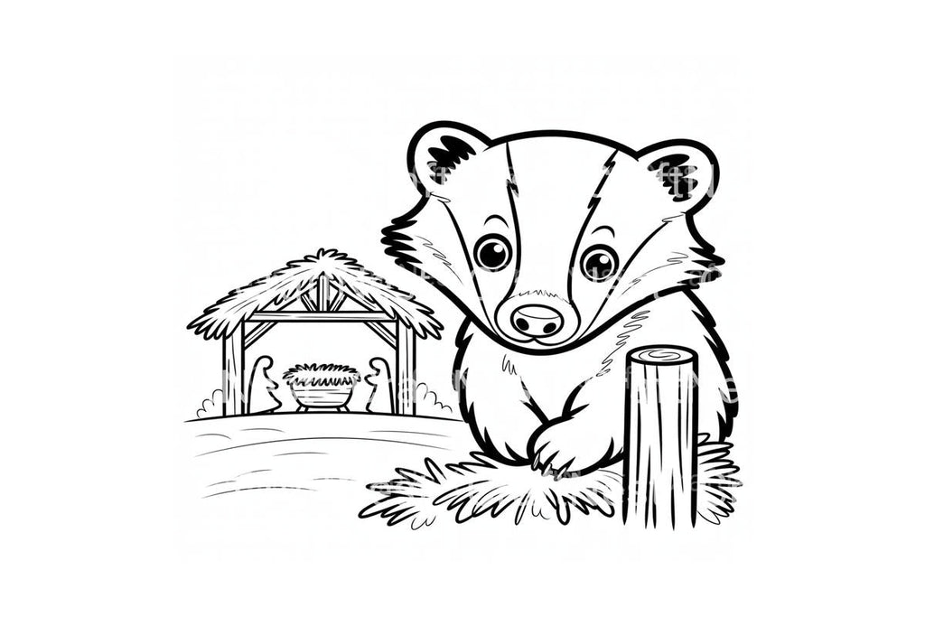 Christmas Bunny Nativity Coloring Books