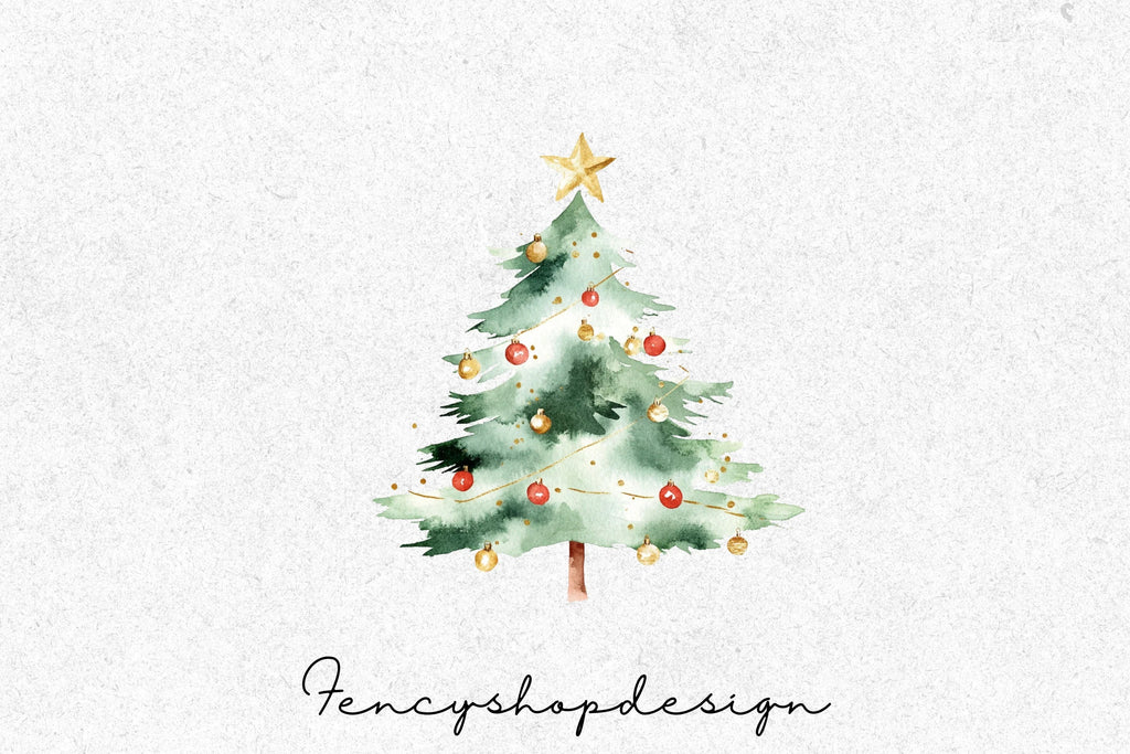 Christmas Tree Clipart Bundle