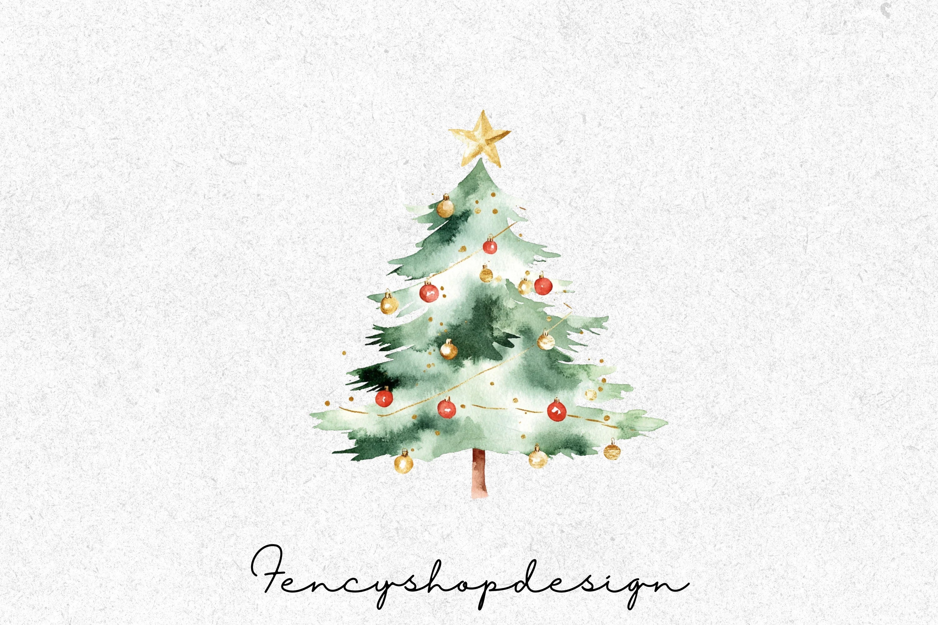 Christmas Tree Clipart Bundle