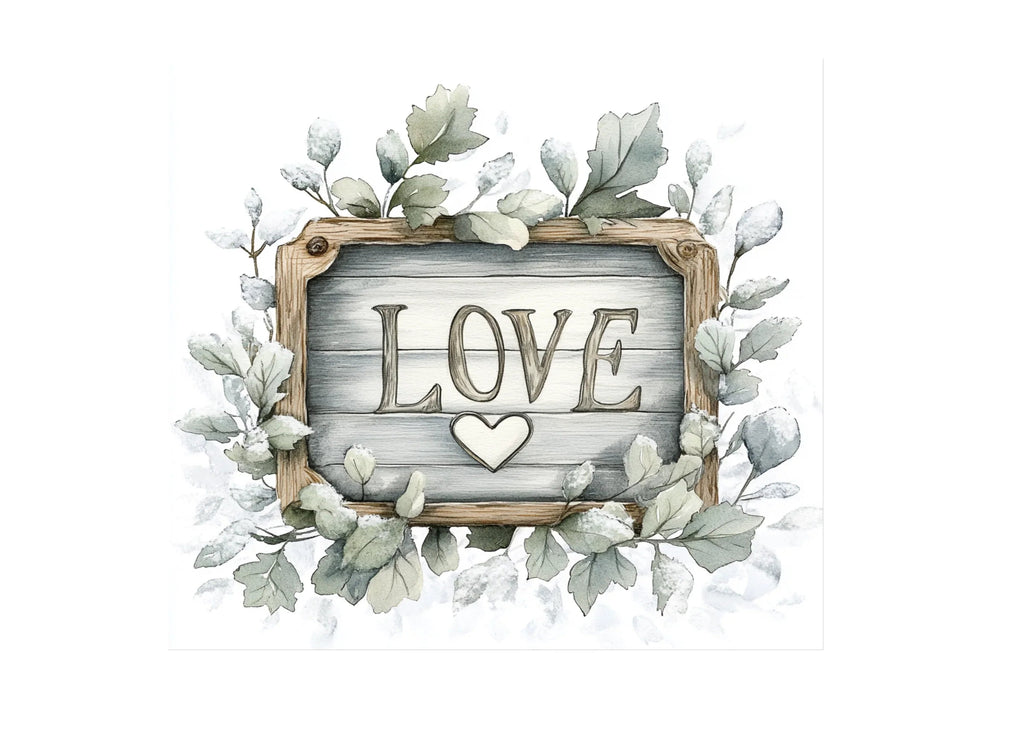 Eucalyptus Love Sign Clipart Bundle