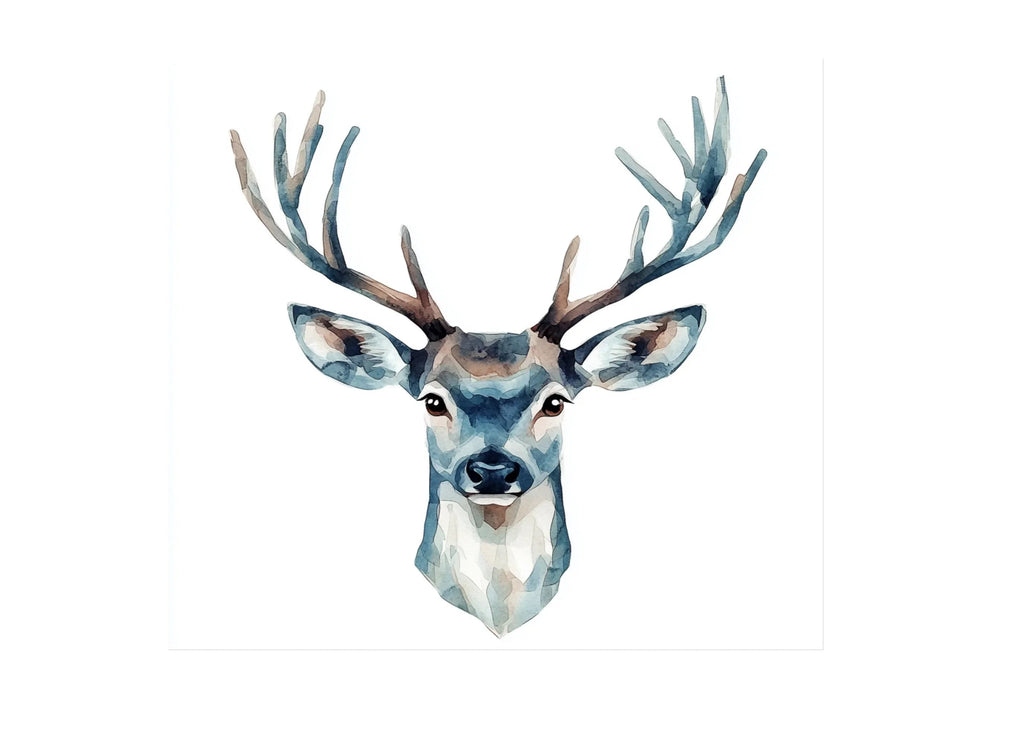 Geometric Deer Head Designs Clipart Bundle