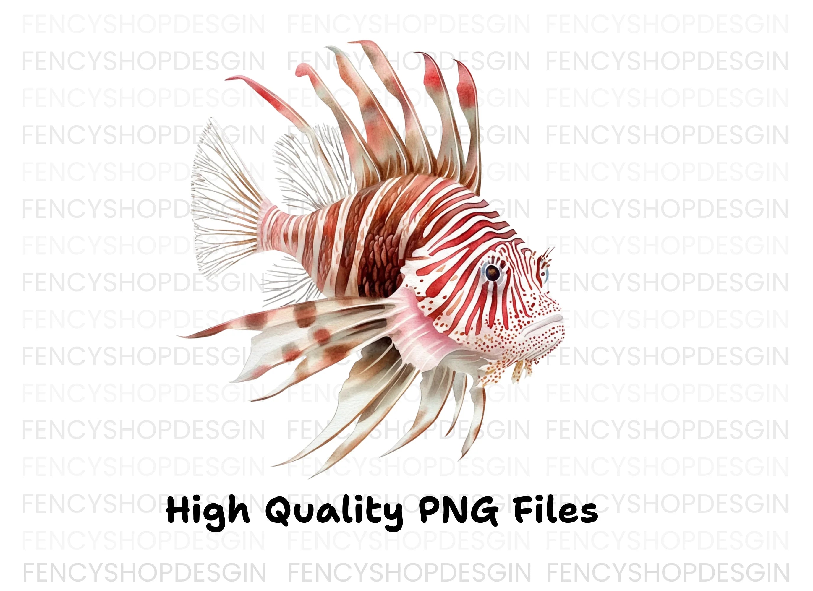 Vibrant Lionfish Clipart Bundle