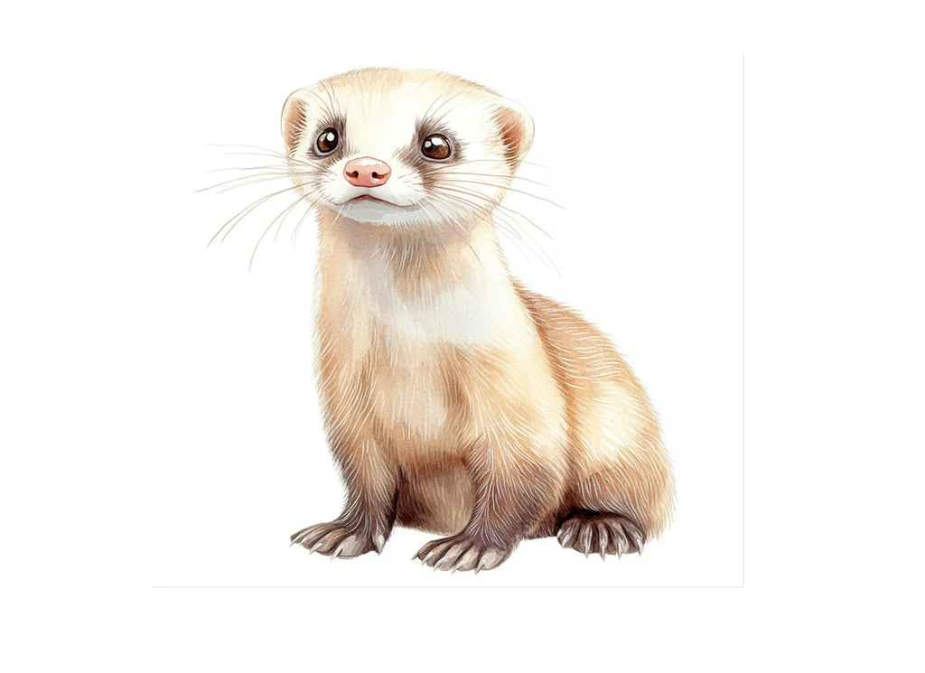 Ferret Illustrations Clipart Bundle