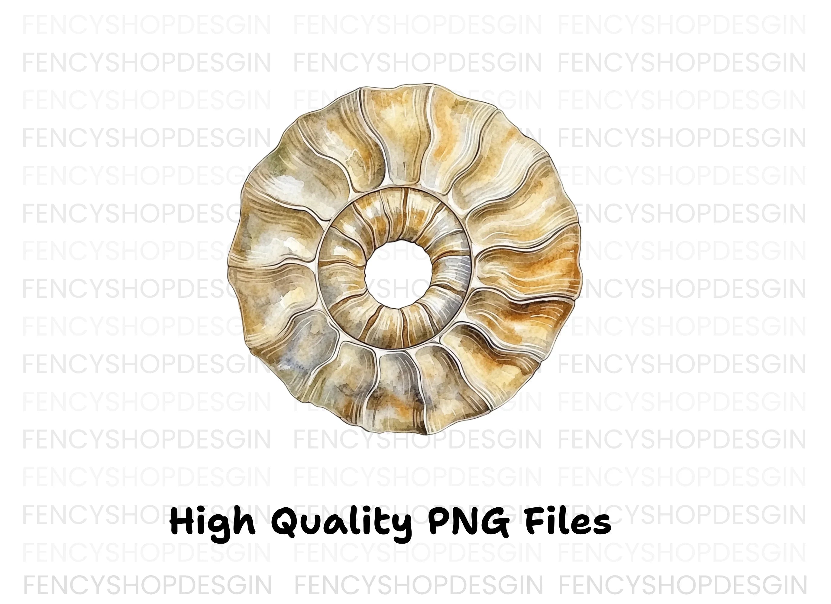 Ammonite Fossil Clipart Bundle