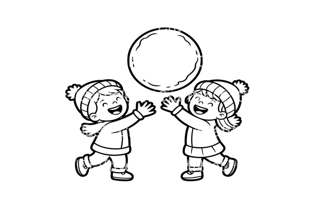 Winter Fun Kids Reindeer Coloring Books