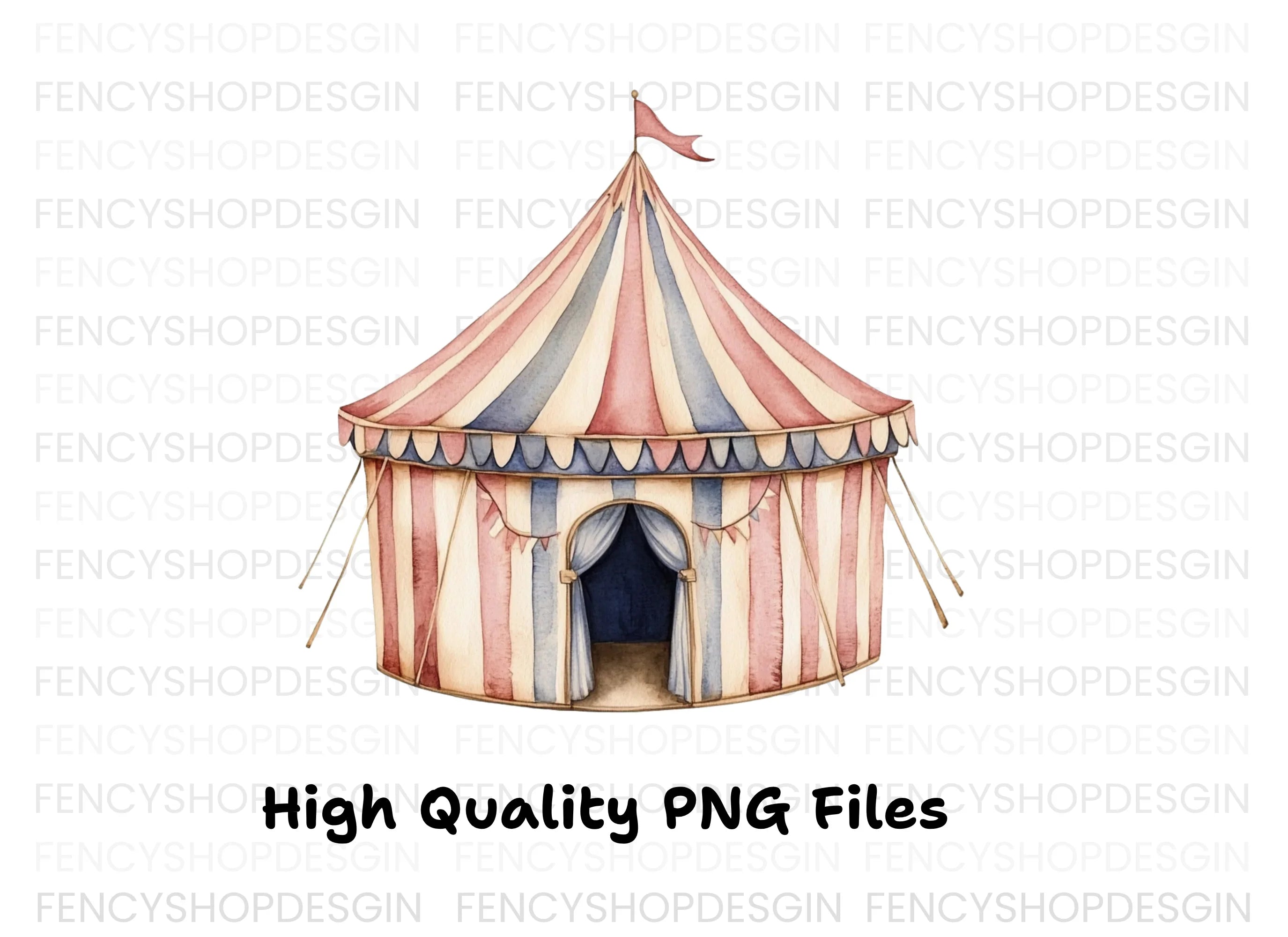Circus Tent Clipart Bundle