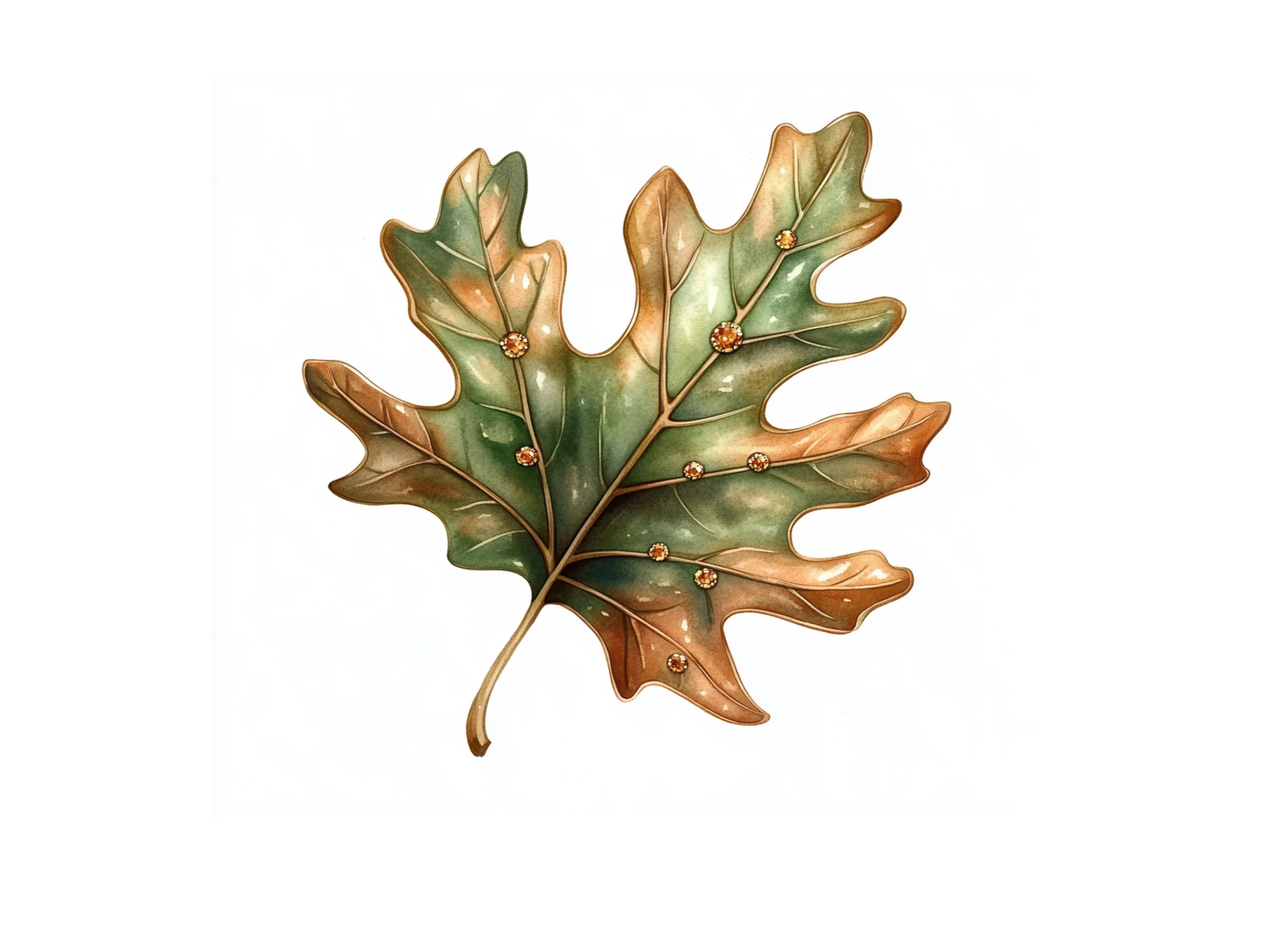 Oak Leaves Clipart Bundle
