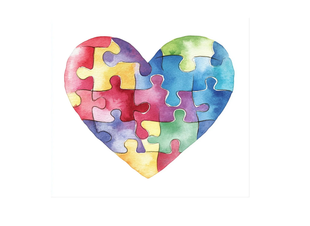 Puzzle Heart Clipart Bundle