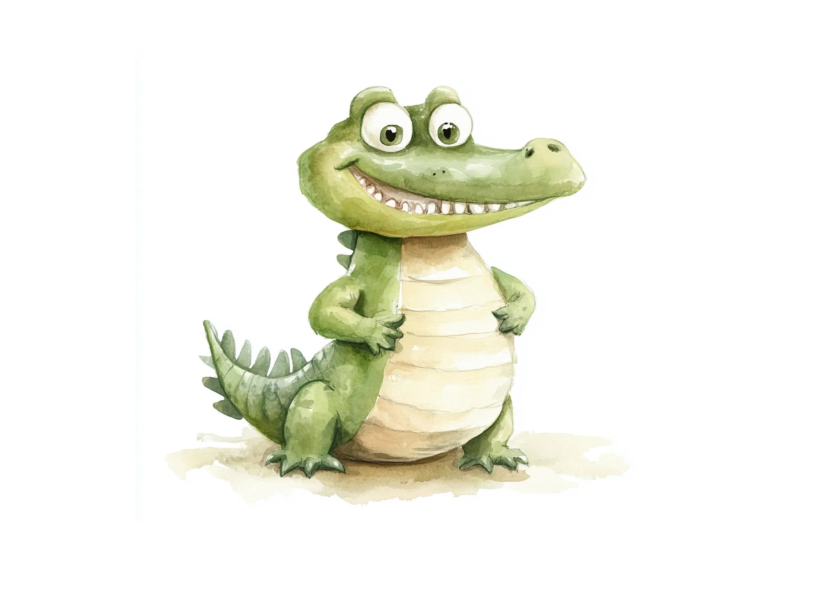 Cute Alligator Clipart Bundle