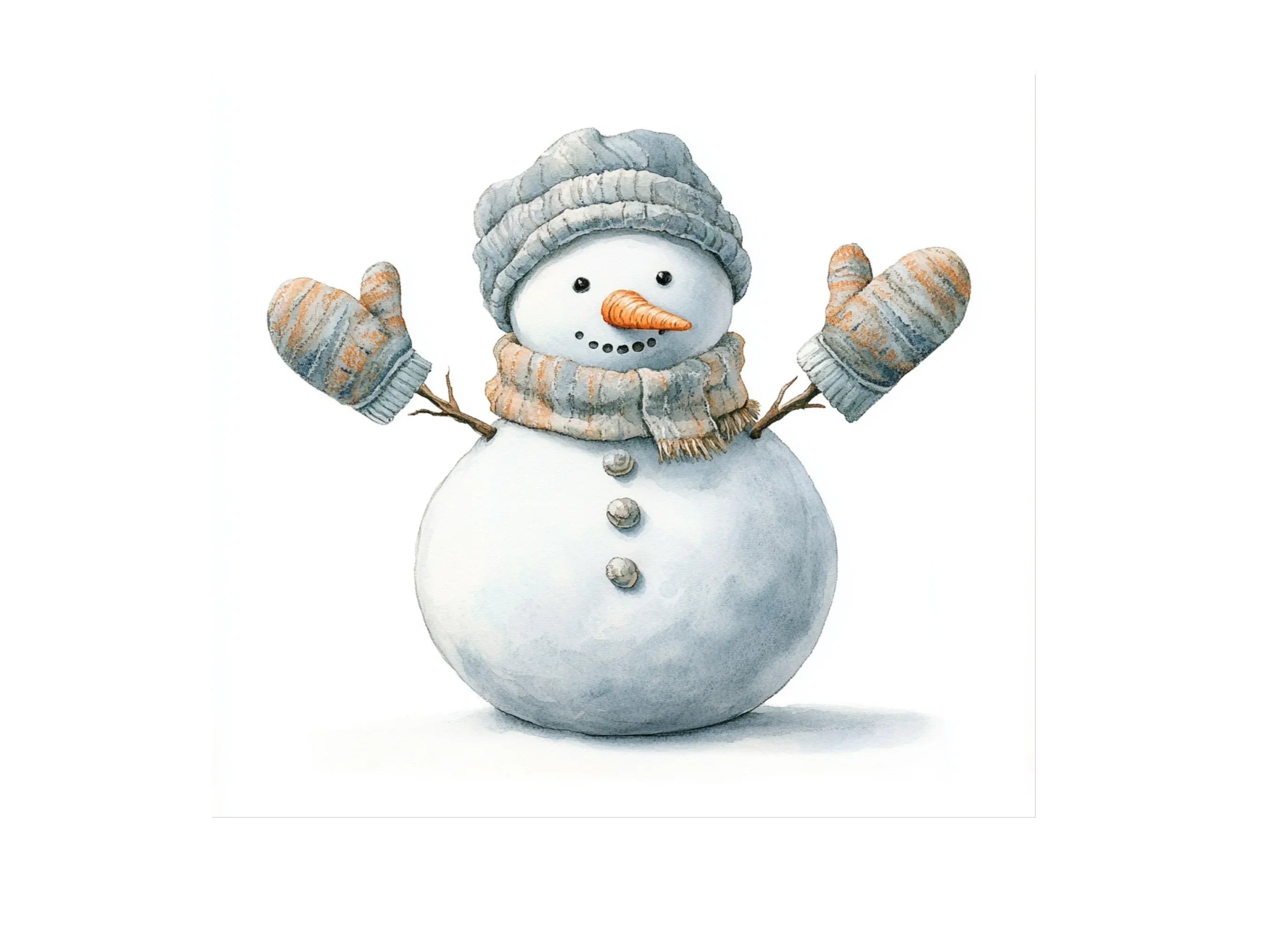 Cute Snowman Clipart Bundle