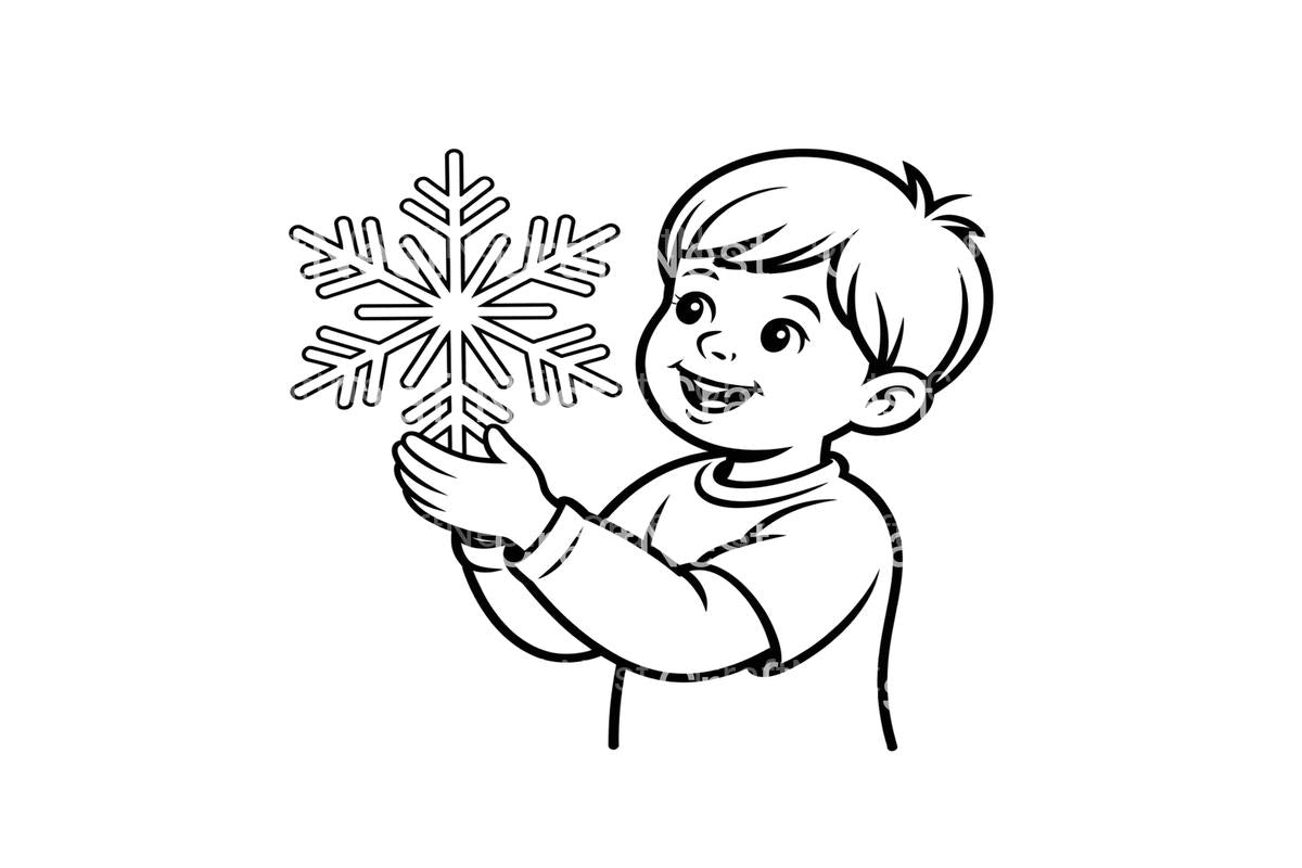 Kids Snowflakes Coloring Books