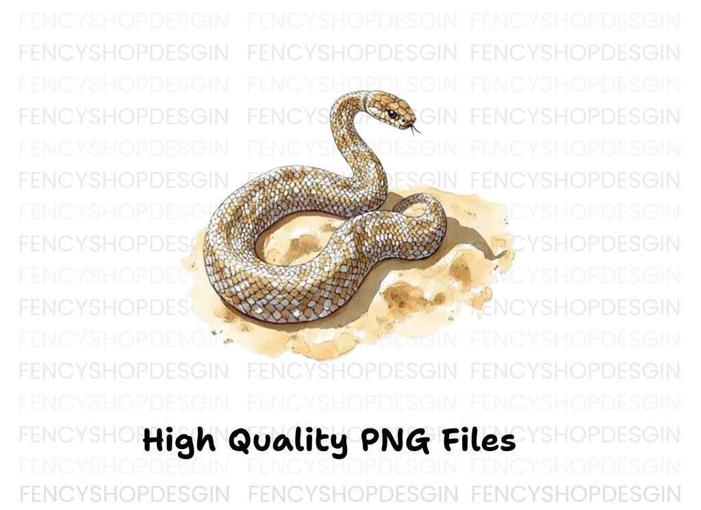 Desert Snake Reptile Clipart Bundle