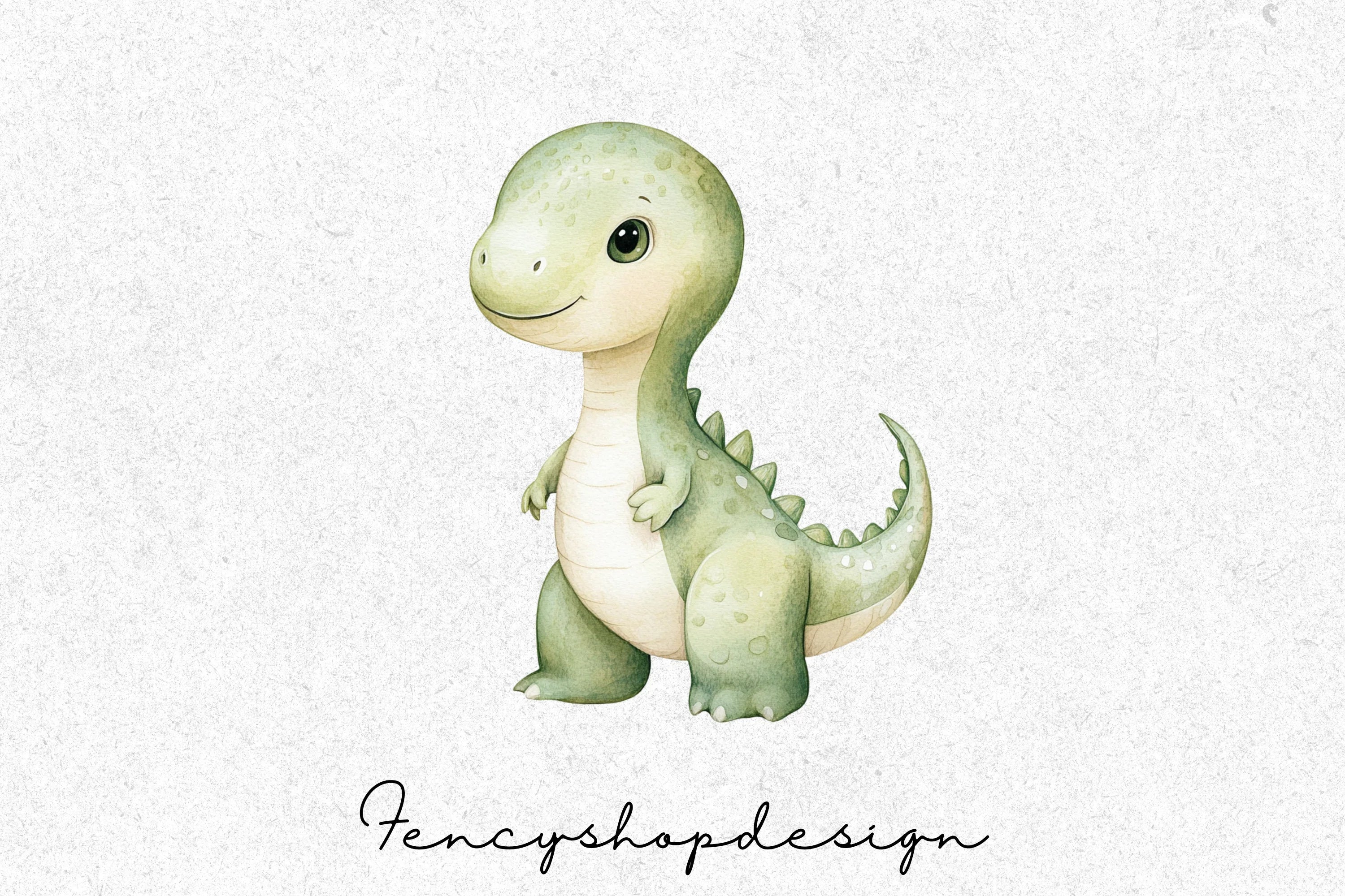 Cute Baby Dinosaur Clipart Bundle