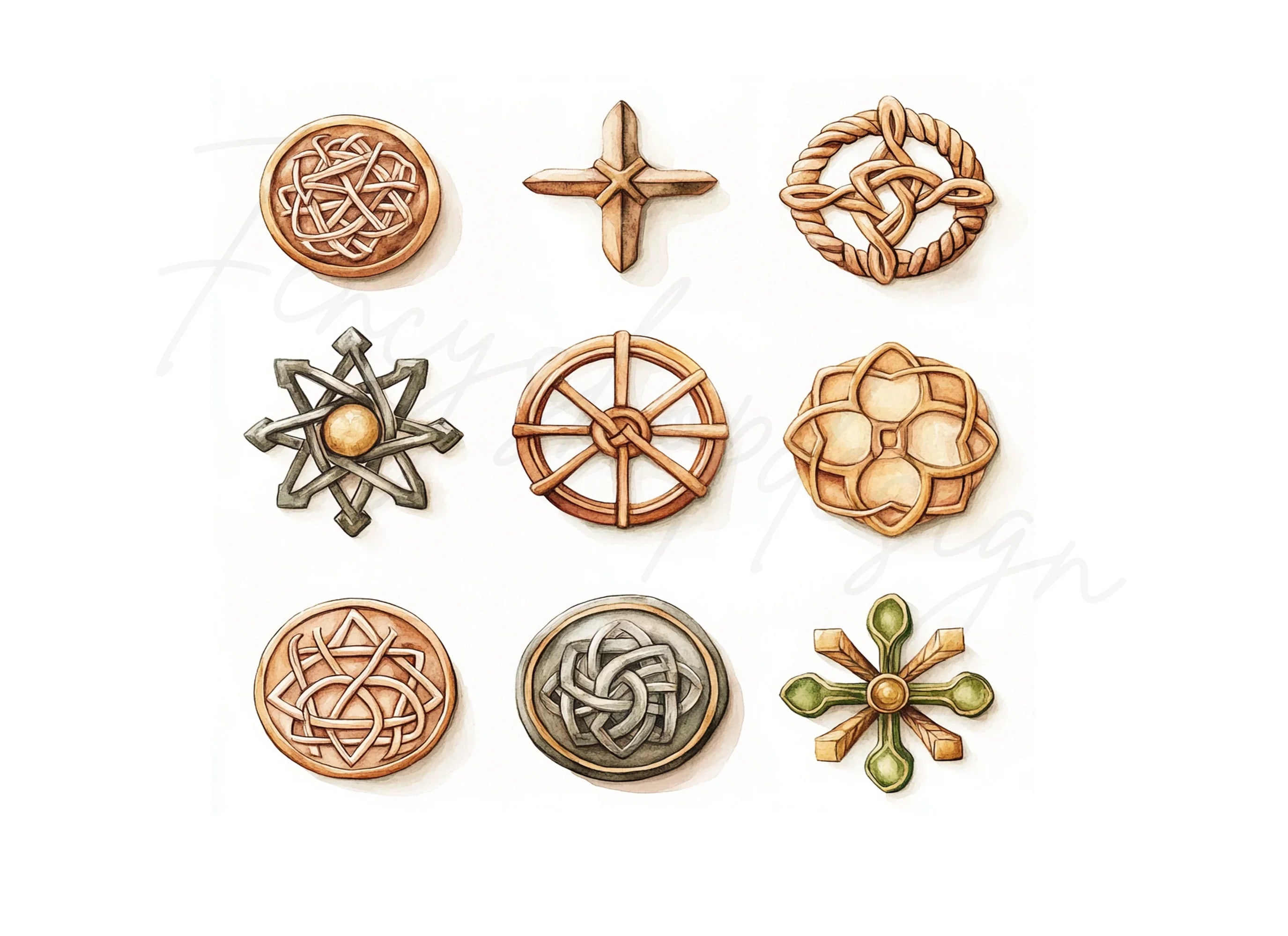 Celtic Knots and Symbols Clipart Bundle