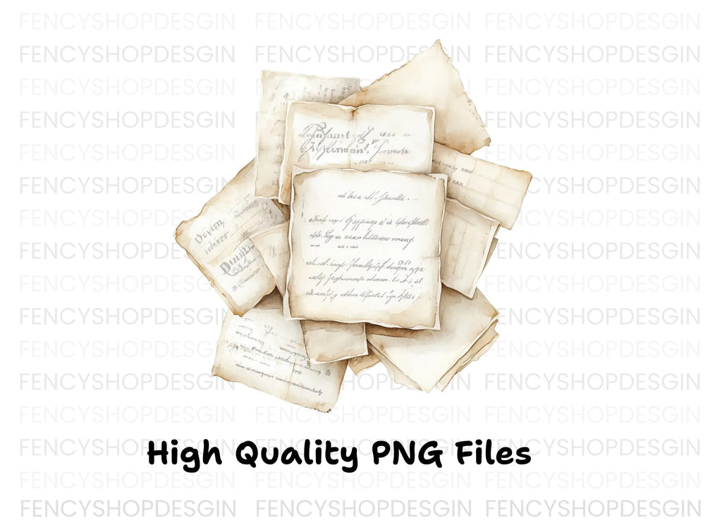 Vintage Stack Clipart Bundle