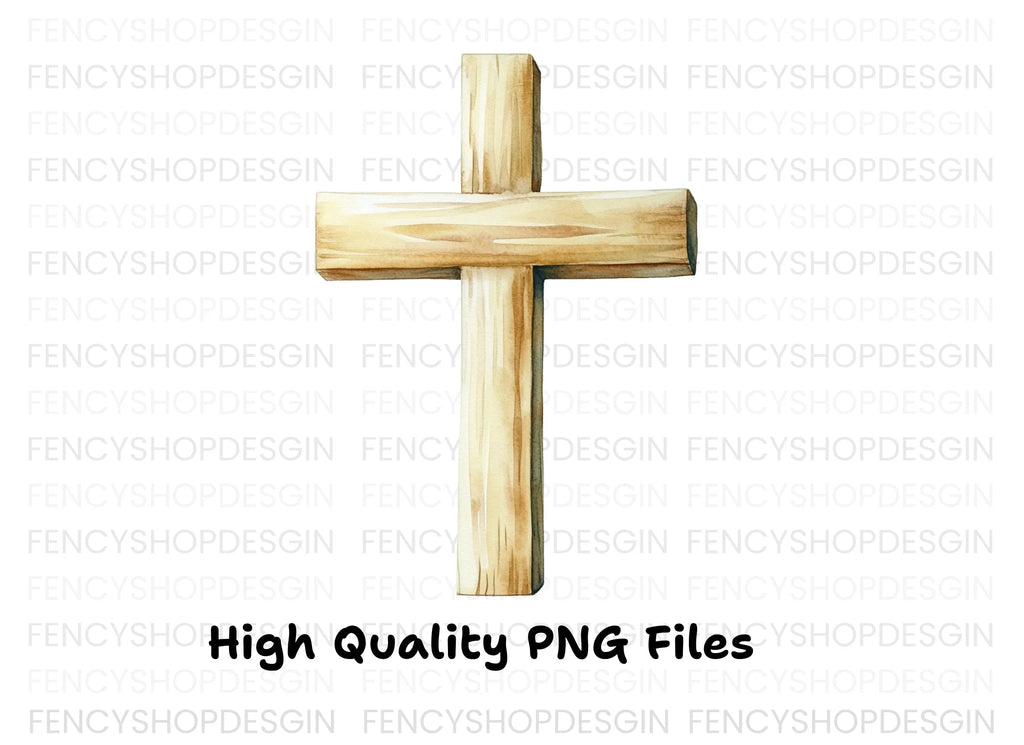 Rustic Wooden Crosses Clipart Bundle