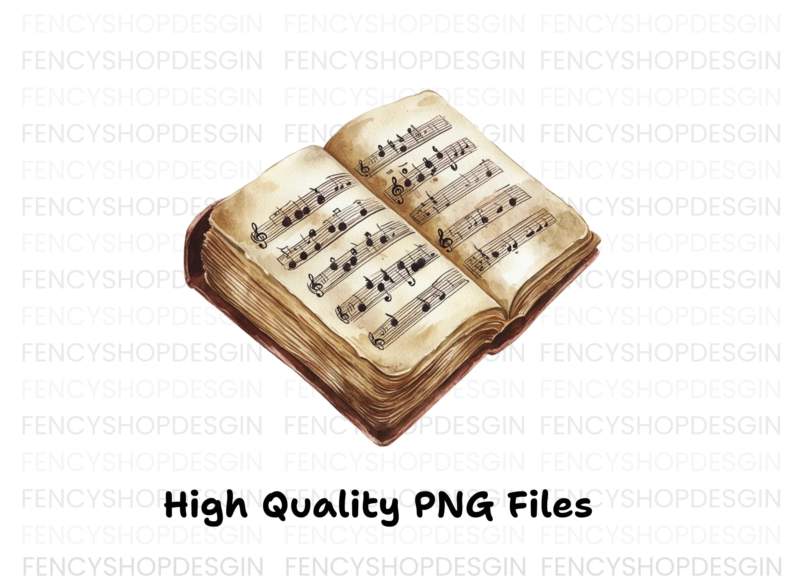 Old Music Score Clipart Bundle