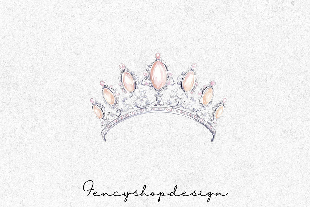 Elegant Tiara Clipart Bundle