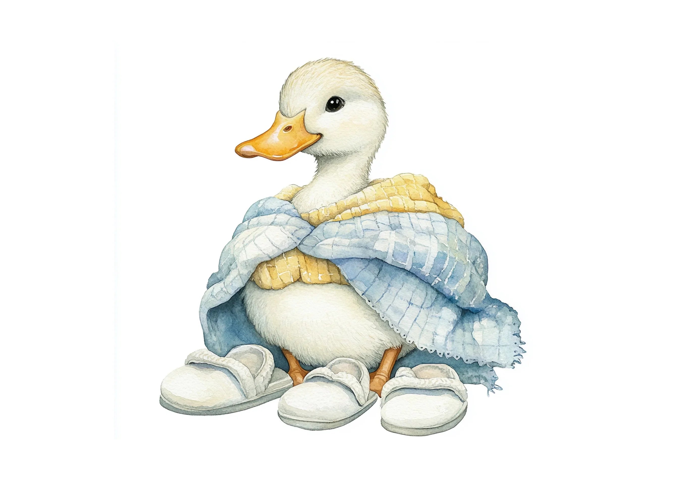 Cute Ducklings in Bathrobes Clipart Bundle