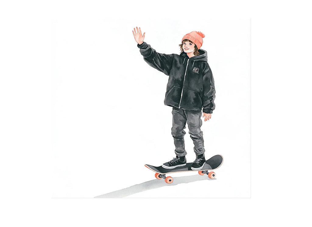 Kids Skateboard Clipart Bundle