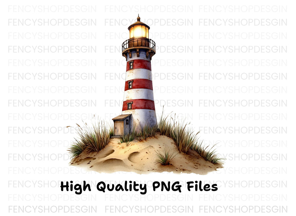 Coastal Lighthouse Clipart Bundle