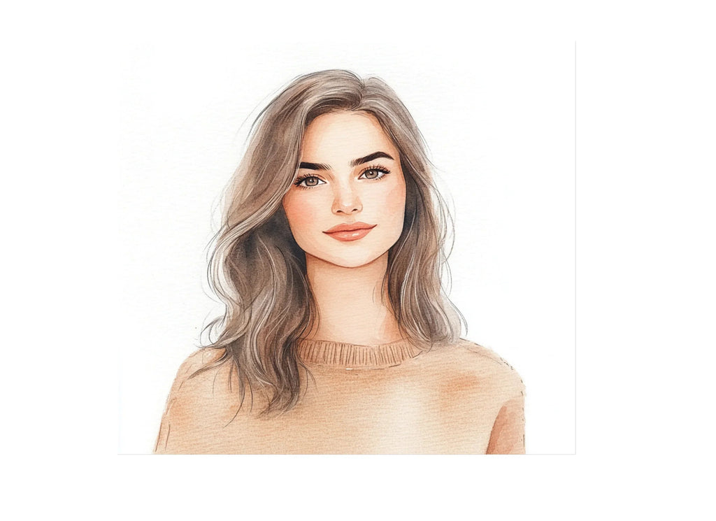 Pretty Women Wavy Hair Clipart Bundle