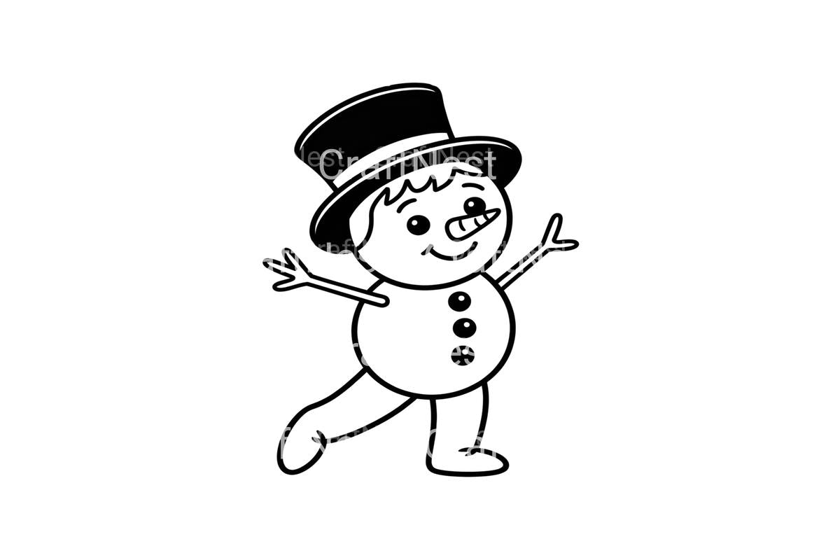 Happy Snowmen Winter Fun Coloring Books