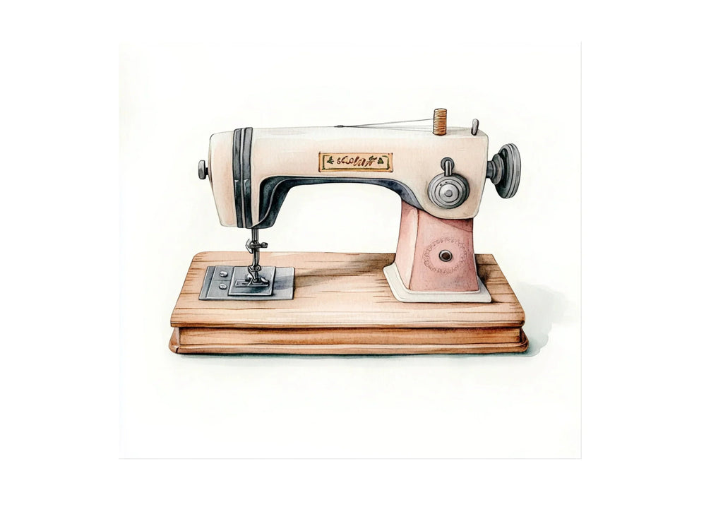 Vintage Sewing Machine Clipart Bundle