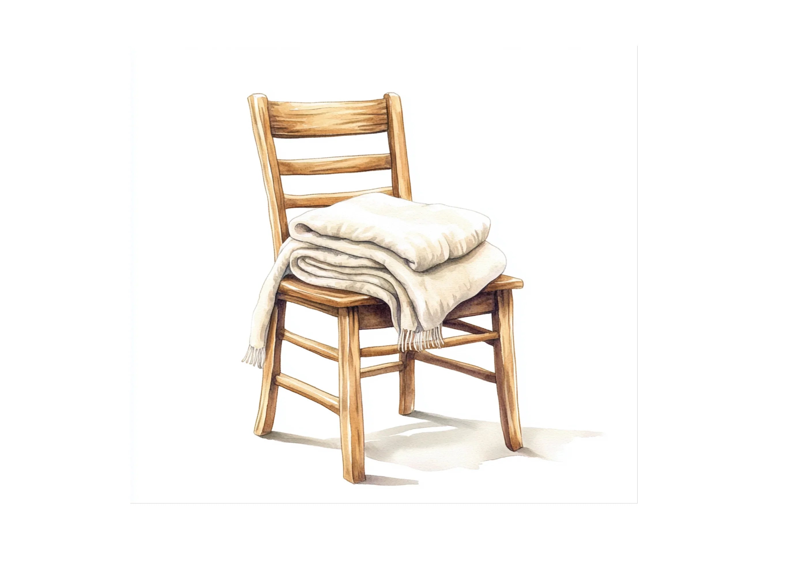 Cozy Chairs with Blankets Clipart Bundle