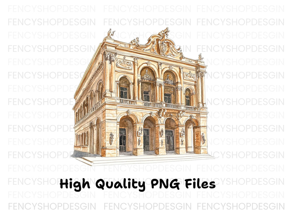 Historic European Architecture Clipart Bundle