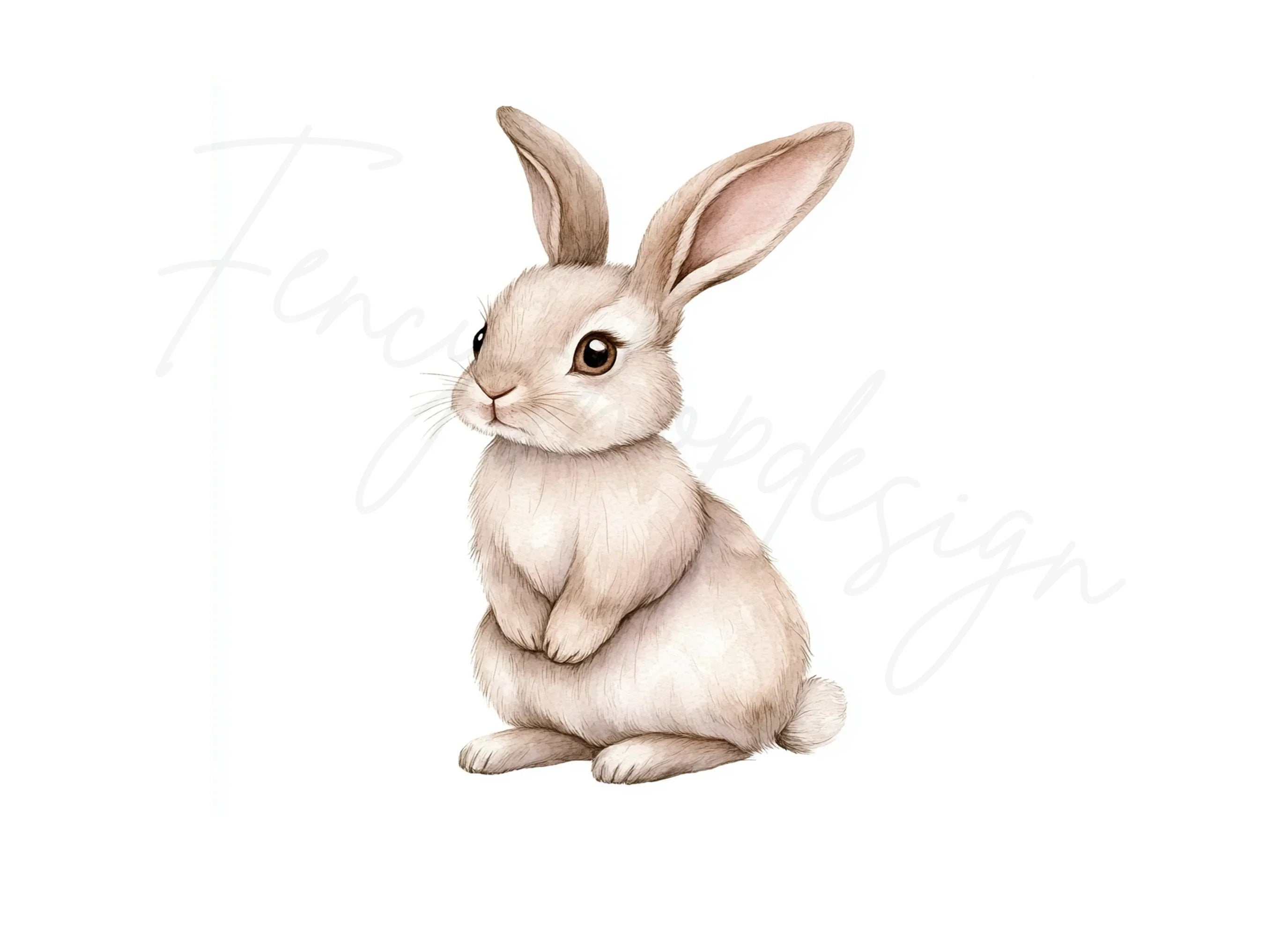 Cute Bunny Clipart Bundle