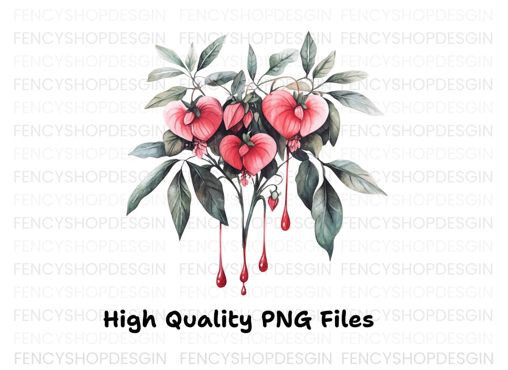 Fuchsia Flower Clipart Bundle