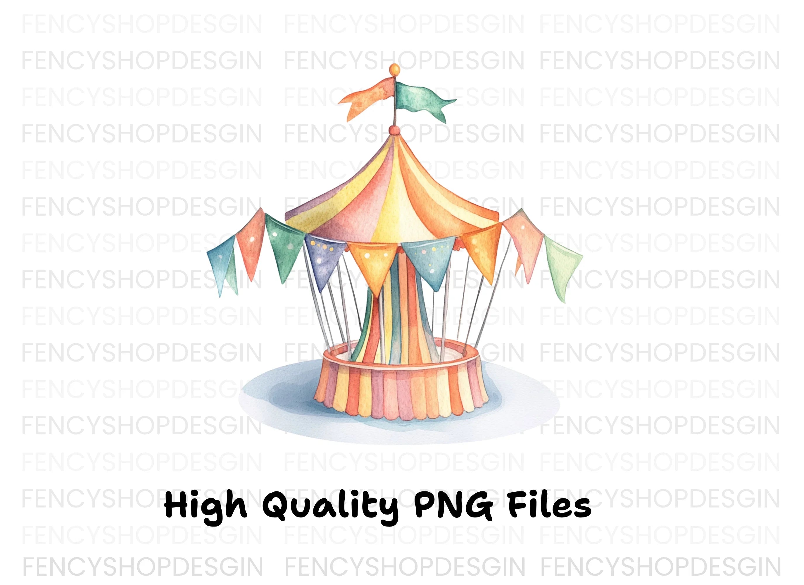 Carousel Ride Clipart Bundle