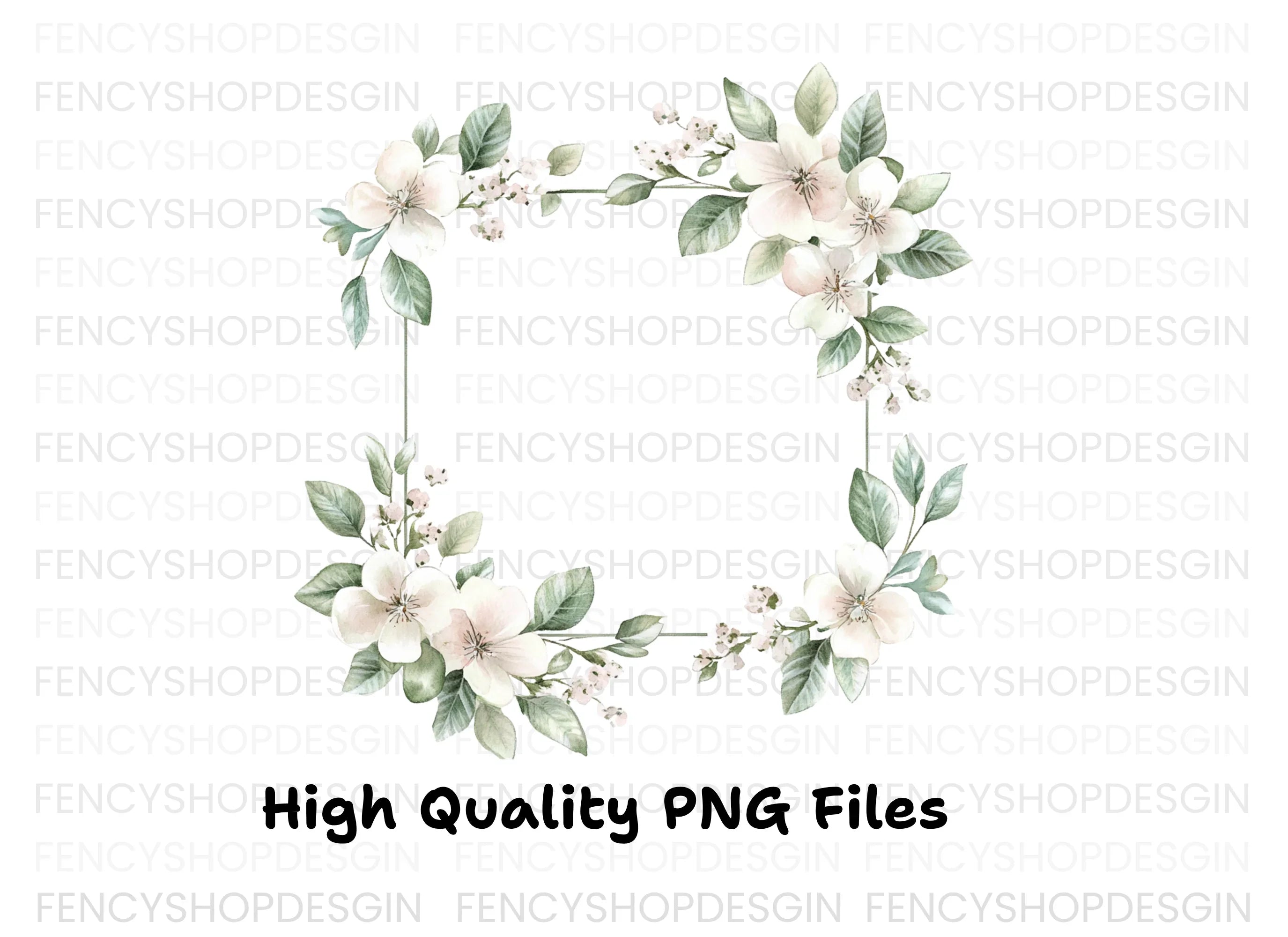 Floral Frames Clipart Bundle