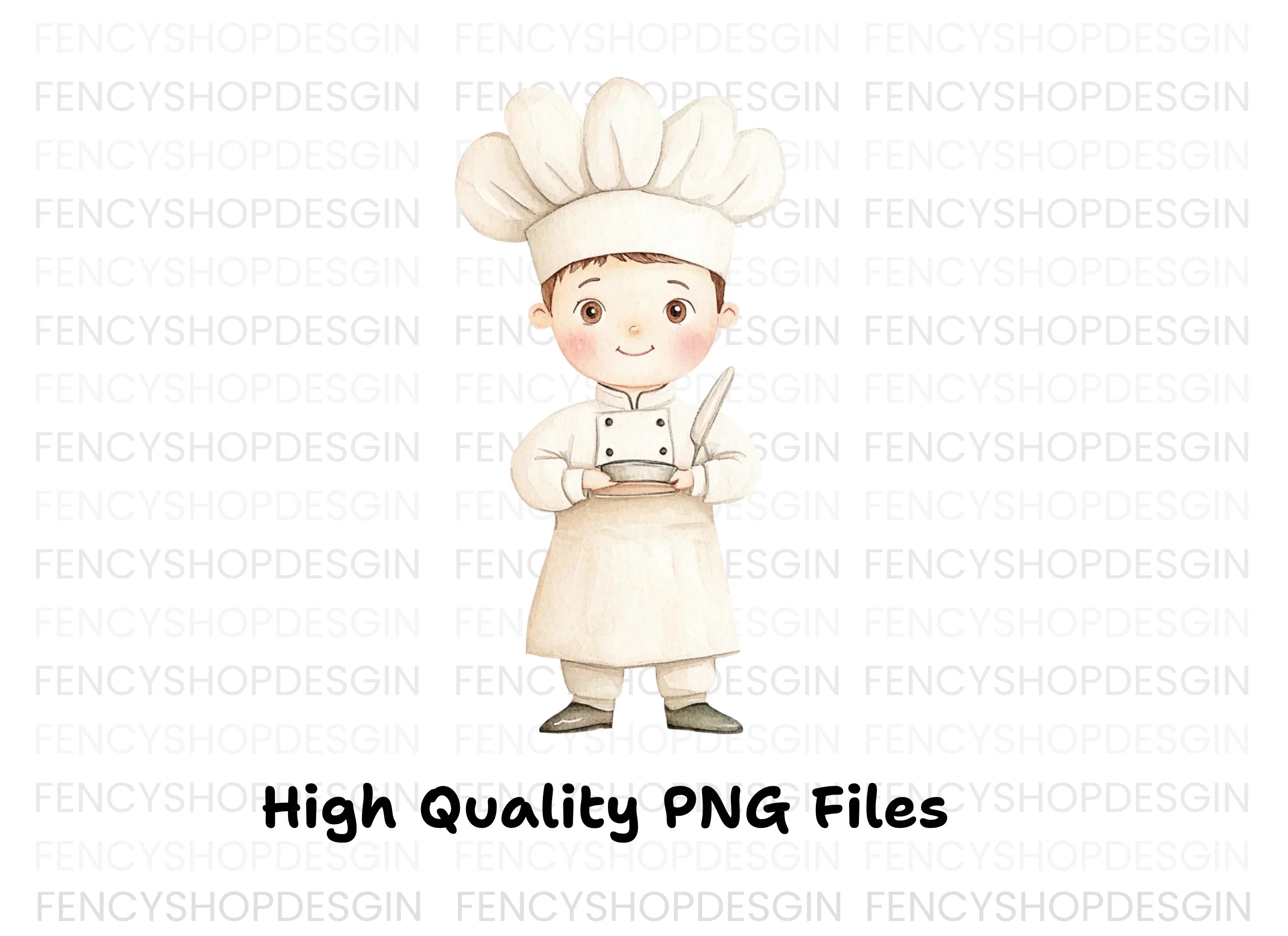 Cute Little Chef Clipart Bundle