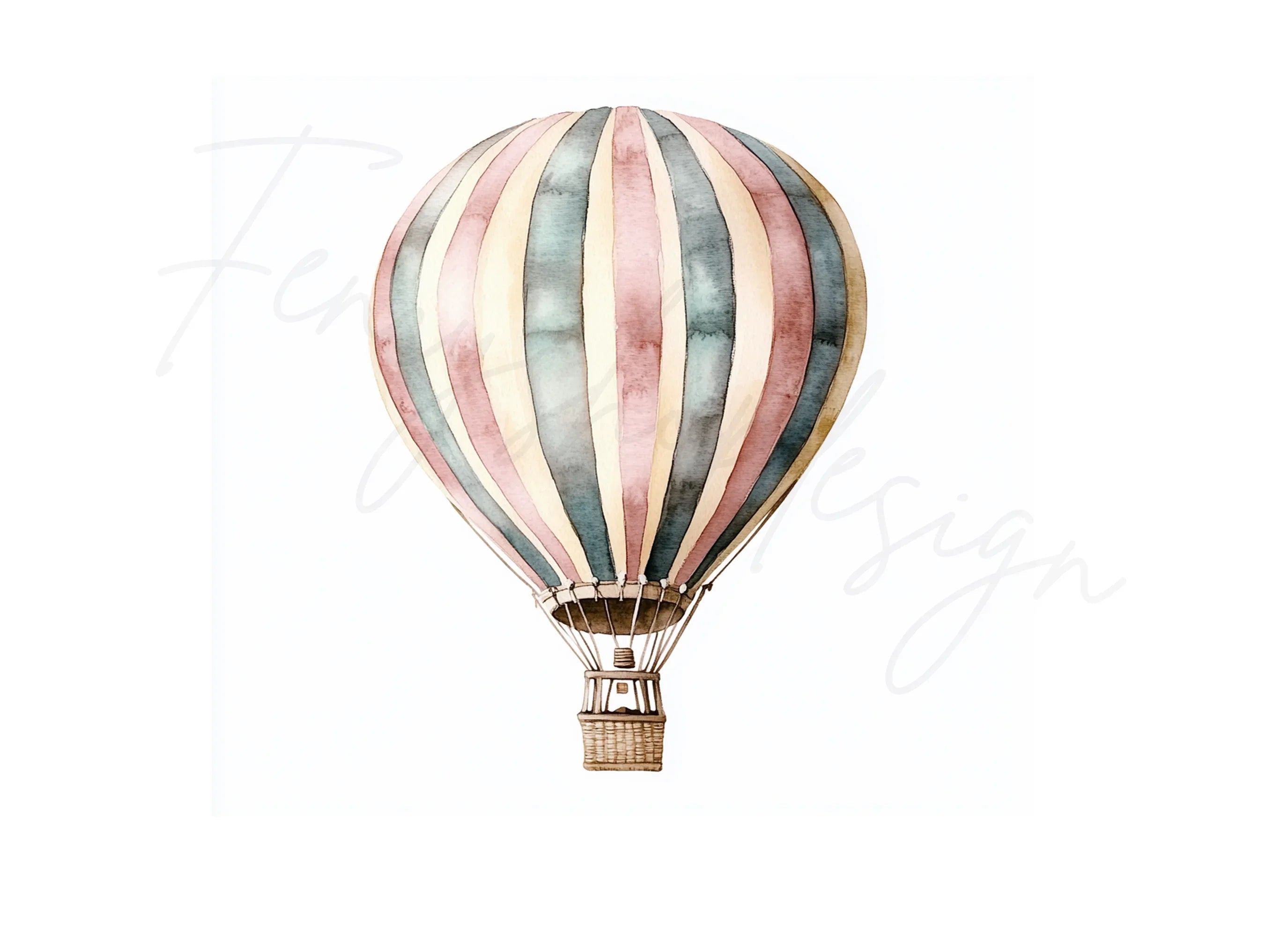 Hot Air Balloon Clipart Bundle