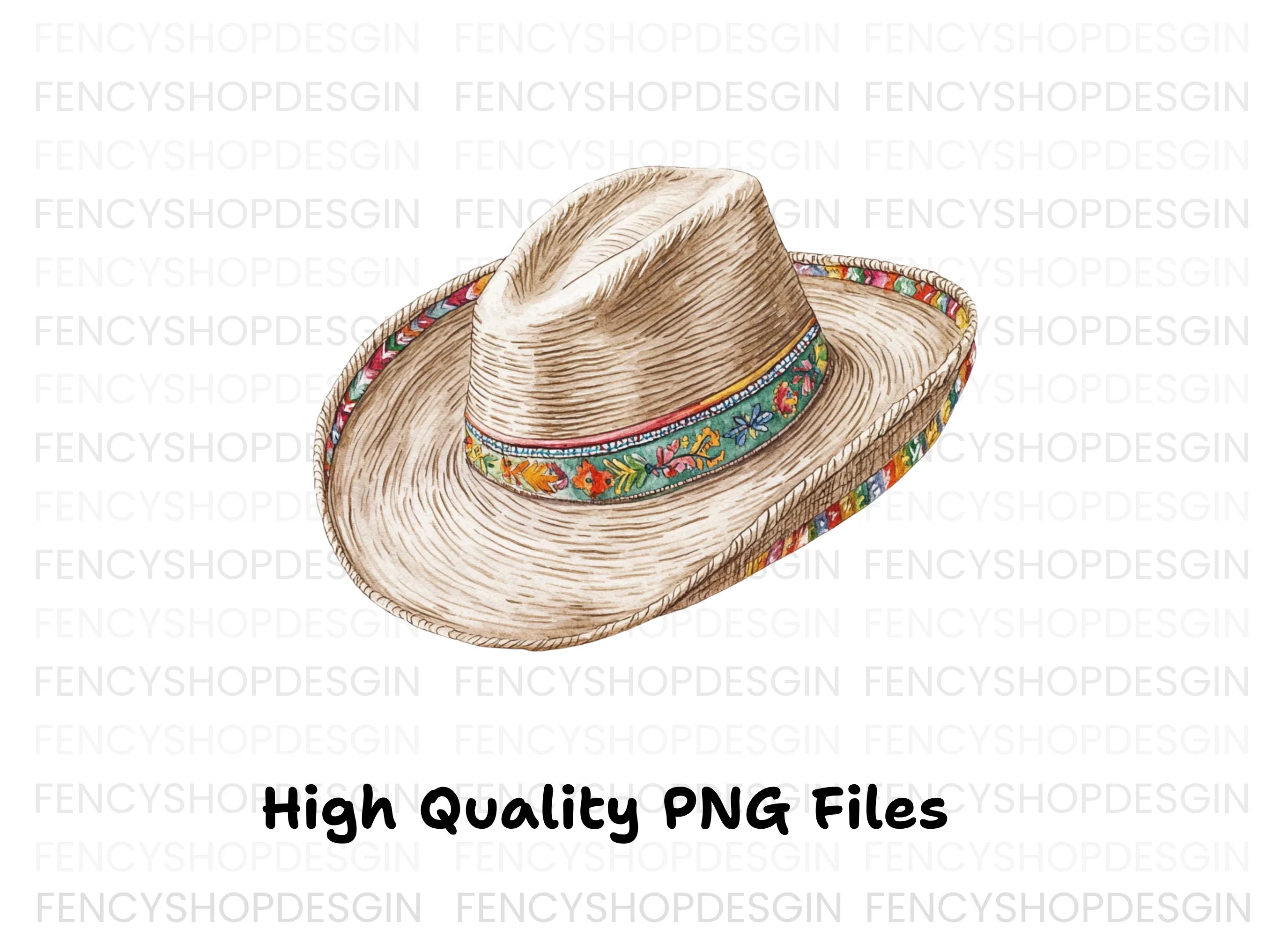 Mexican Sombrero Hat Clipart Bundle
