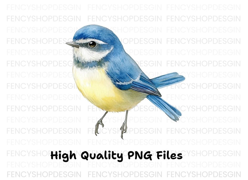 Blue Tit Bird Clipart Bundle