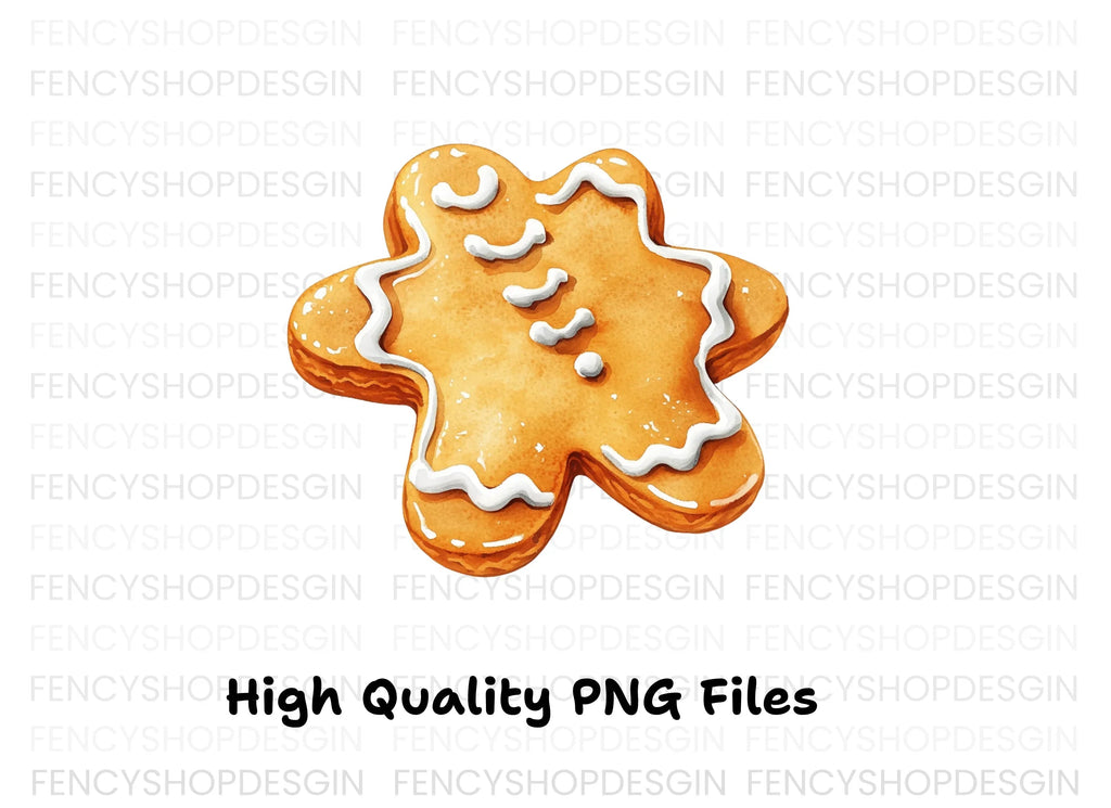 Cute Gingerbread Star Cookie Clipart Bundle