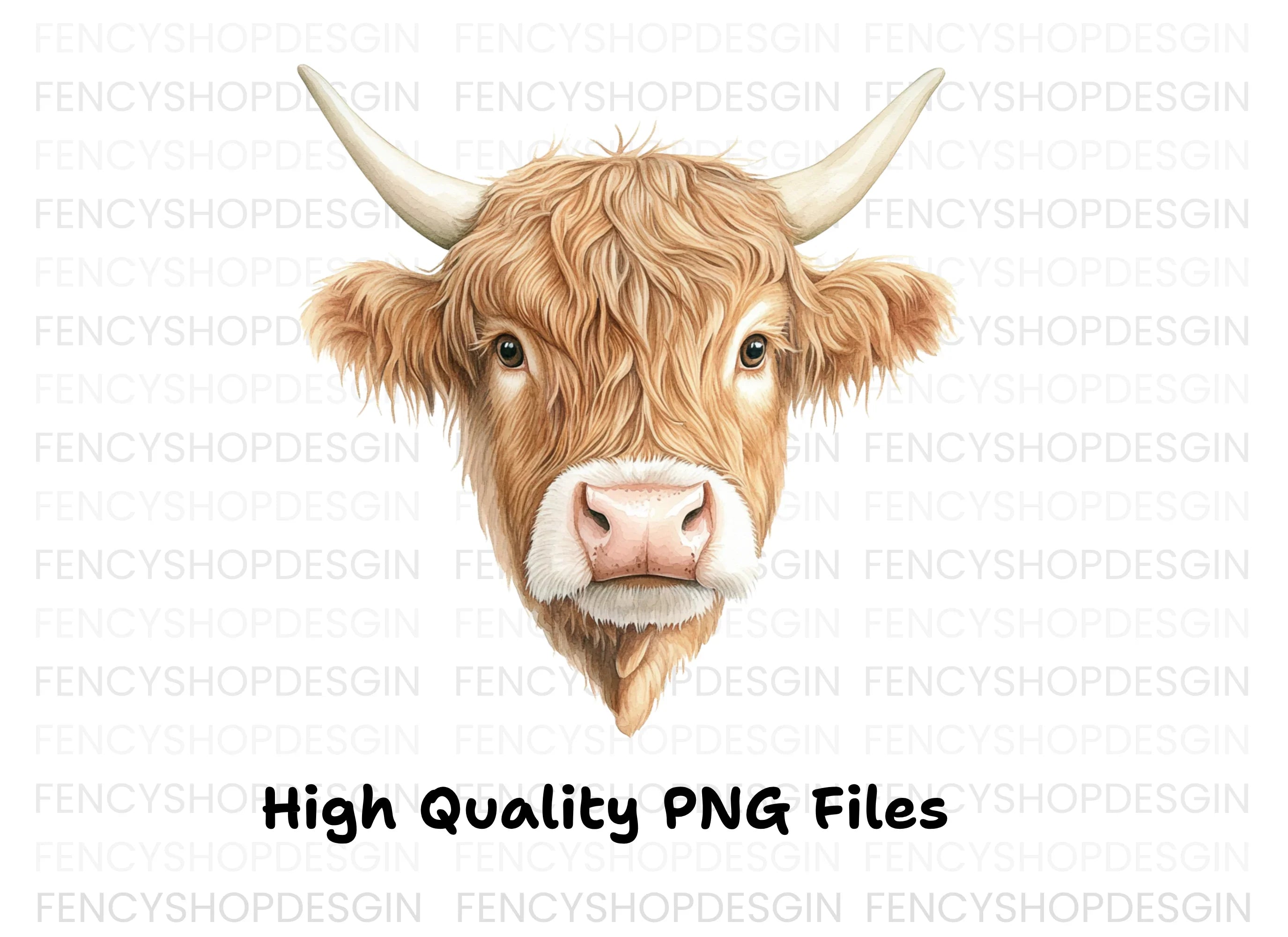 Highland Cow Clipart Bundle