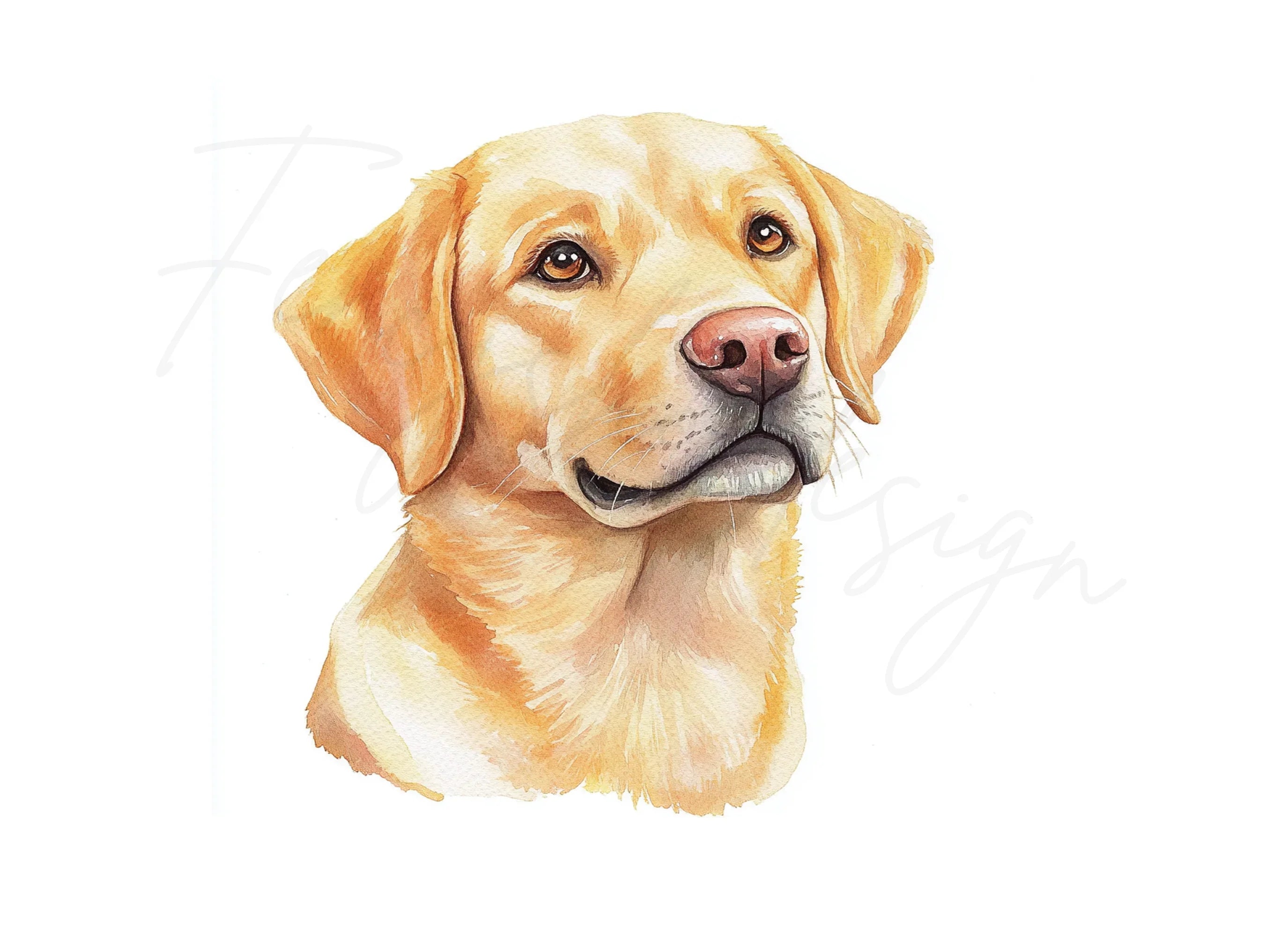 Cute Yellow Labrador Retriever Clipart Bundle