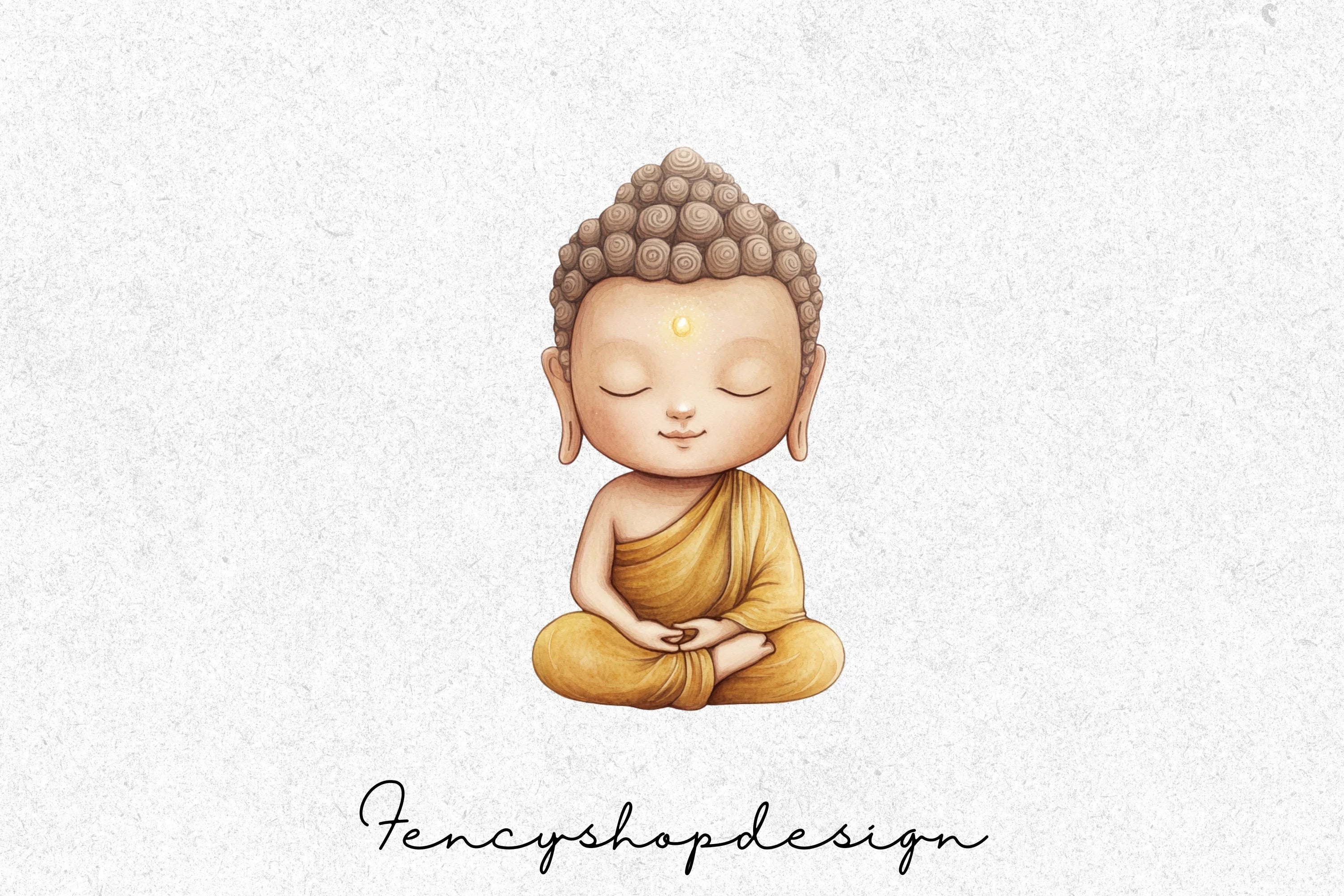 Meditating Buddha Clipart Bundle