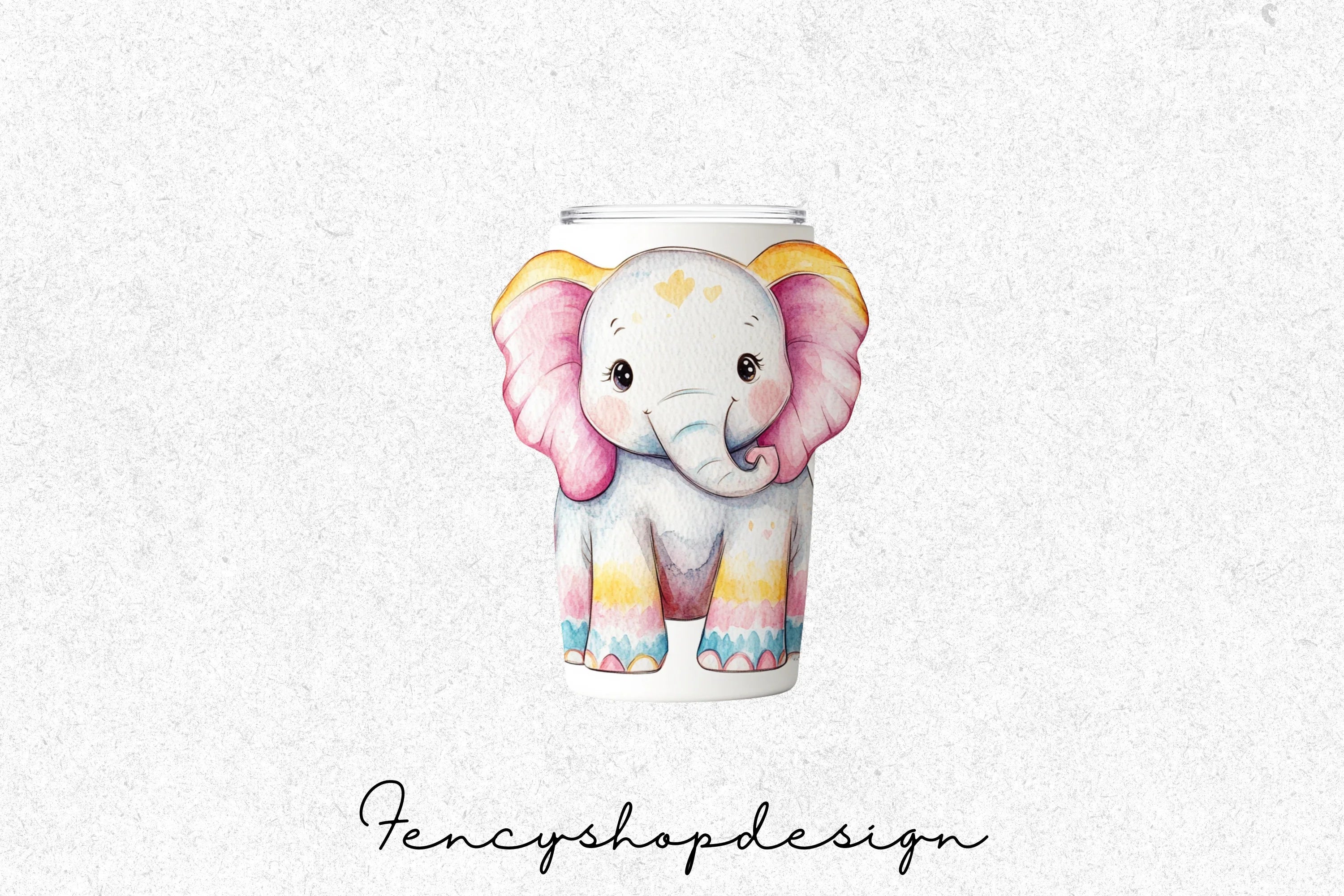 Cute Elephant Jar Clipart Bundle