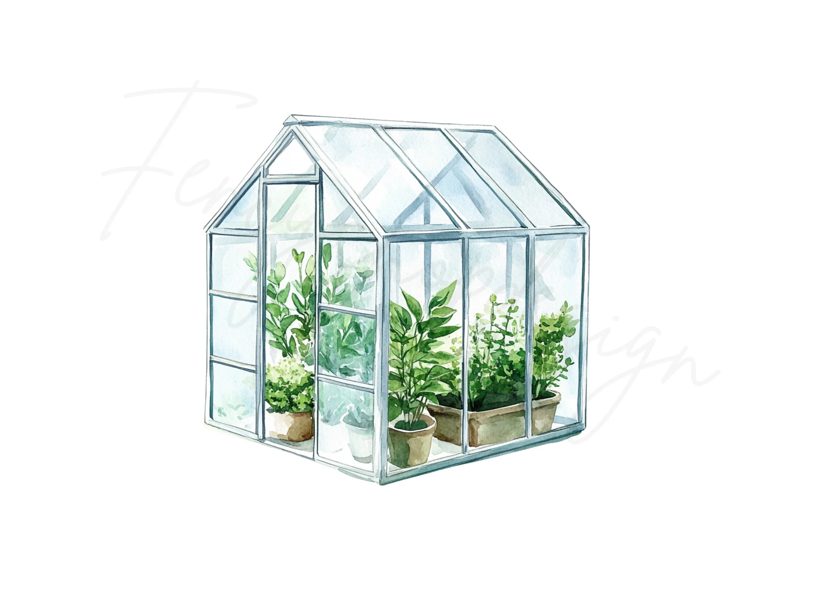 Greenhouses Clipart Bundle